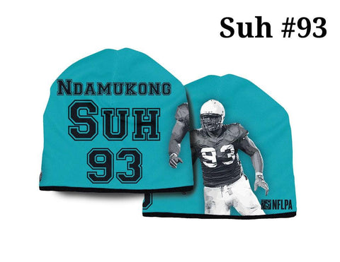 Miami Dolphins Beanie Lightweight Ndamukong Suh Design - Team Fan Cave