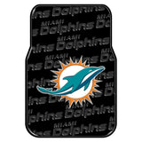 Miami Dolphins Car Mats Heavy Duty 2 Piece Vinyl - Team Fan Cave