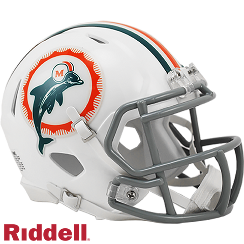 Miami Dolphins Helmet Riddell Replica Mini Speed Style 1972 T/B-0