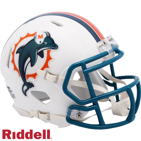 Miami Dolphins Helmet Riddell Replica Mini Speed Style 1997-2012 T/B-0