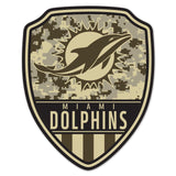 Miami Dolphins Sign Wood 11x14 Shield Shape-0