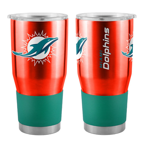 Miami Dolphins Travel Tumbler 30oz Stainless Steel-0