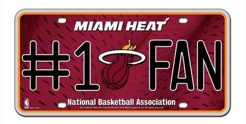 Miami Heat License Plate #1 Fan