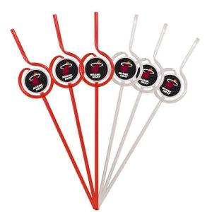 Miami Heat Team Sipper Straws - Team Fan Cave