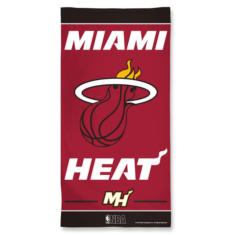 Miami Heat Towel 30x60 Beach Style - Team Fan Cave