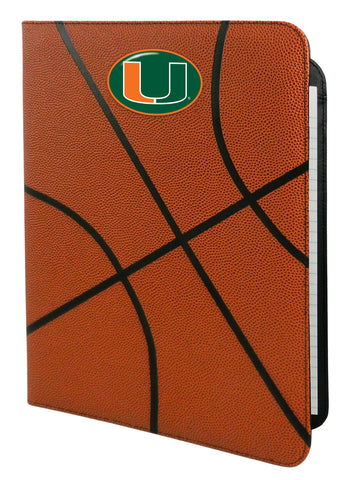 Miami Hurricanes Classic Basketball Portfolio - 8.5 in x 11 in - Team Fan Cave