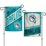 Miami Marlins Flag 12x18 Garden Style 2 Sided Cooperstown-0