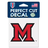 Miami RedHawks Decal 4x4 Perfect Cut Color