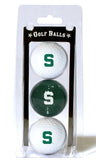 Michigan State Spartans 3 Pack of Golf Balls - Special Order