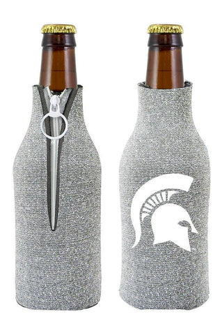 Michigan State Spartans Bottle Suit Holder Glitter Silver