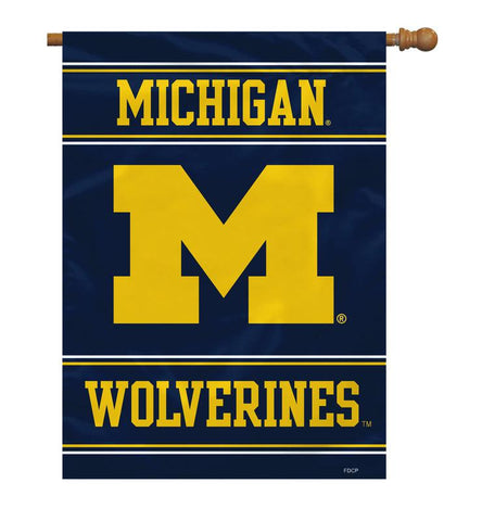 Michigan Wolverines Banner 28x40 House Flag Style 2 Sided