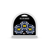 Michigan Wolverines Golf Chip with Marker 3 Pack