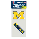 Michigan Wolverines Set of 2 Die Cut Decals