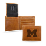 Michigan Wolverines Wallet Billfold Laser Engraved