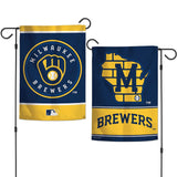 Milwaukee Brewers Flag 12x18 Garden Style 2 Sided-0