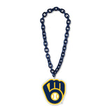 Milwaukee Brewers Necklace Big Fan Chain-0