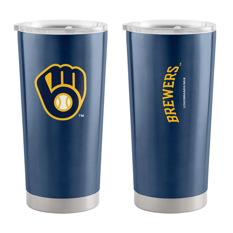 Milwaukee Brewers Travel Tumbler 20oz Stainless Steel-0