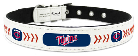 Minnesota Twins Classic Leather Small Baseball Collar - Team Fan Cave