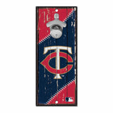 Minnesota Twins Sign Wood 5x11 Bottle Opener - Team Fan Cave