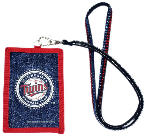 Minnesota Twins Wallet Beaded Lanyard Style - Team Fan Cave