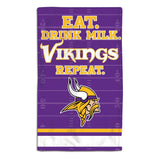 Minnesota Vikings Baby Burp Cloth 10x17 - Team Fan Cave