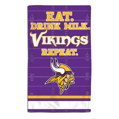 Minnesota Vikings Baby Burp Cloth 10x17 - Team Fan Cave