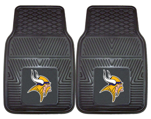 Minnesota Vikings Car Mats Heavy Duty 2 Piece Vinyl - Team Fan Cave