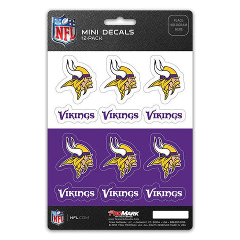 Minnesota Vikings Decal Set Mini 12 Pack - Team Fan Cave