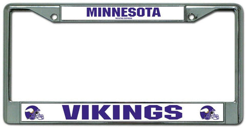 Minnesota Vikings License Plate Frame Chrome