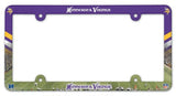 Minnesota Vikings License Plate Frame Plastic Full Color Style