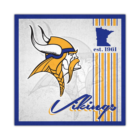 Minnesota Vikings Sign Wood 10x10 Album Design