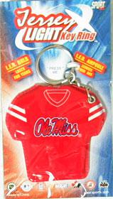 Mississippi Rebels Keychain - Jersey Keylight - Team Fan Cave