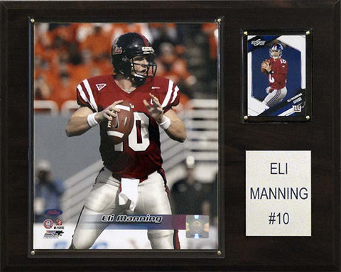 Mississippi Rebels Plaque 12x15 Eli Manning Design - Team Fan Cave
