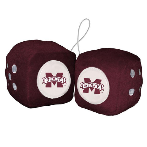 Mississippi State Bulldogs Fuzzy Dice - Special Order - Team Fan Cave