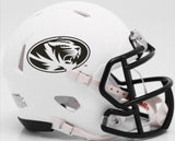 Missouri Tigers Helmet Riddell Replica Mini Speed Style Matte White-0