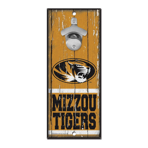 Missouri Tigers Sign Wood 5x11 Bottle Opener - Special Order