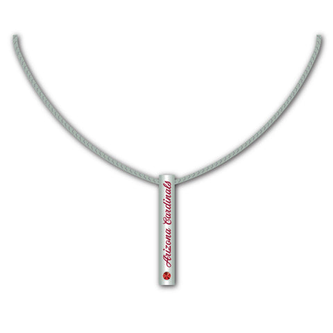 Arizona Cardinals Necklace Silver Bar-0