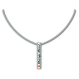 Chicago Bears Necklace Silver Bar-0