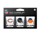 Chicago Bears Shot Glass Set 3 Pack-0
