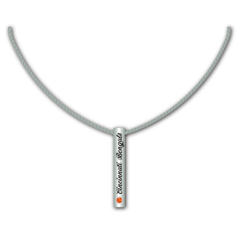 Cincinnati Bengals Necklace Silver Bar-0