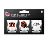 Cincinnati Bengals Shot Glass Set 3 Pack-0