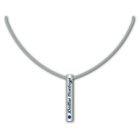 Dallas Cowboys Necklace Silver Bar-0