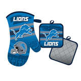 Detroit Lions Oven Mitt and Pot Holder Set-0