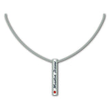 Houston Texans Necklace Silver Bar-0