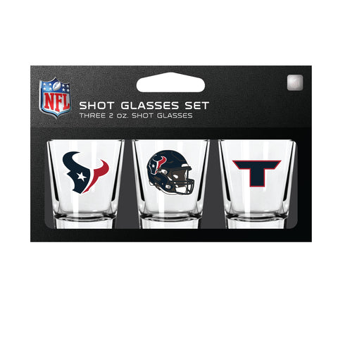 Houston Texans Shot Glass Set 3 Pack-0