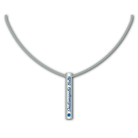 Indianapolis Colts Necklace Silver Bar-0
