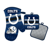 Indianapolis Colts Oven Mitt and Pot Holder Set-0