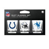 Indianapolis Colts Shot Glass Set 3 Pack-0