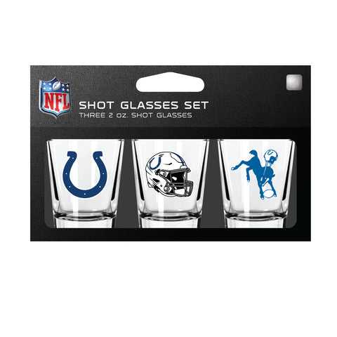 Indianapolis Colts Shot Glass Set 3 Pack-0