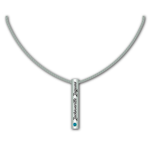 Jacksonville Jaguars Necklace Silver Bar-0